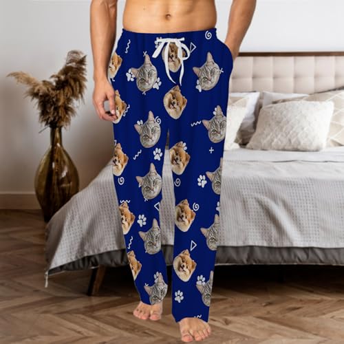 Personalized Flannel Pajamas Pants with Photo for Men Women Custom Pajama Bottoms Customized Picture PJ Pants Custom Gifts4