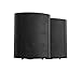 Produktbild Pronomic USP-430 BK HiFi Wandlautsprecher Paar - 2-Wege Lautsprecher Boxen im Set - Ideal für Gastronomie und Terrasse - inklusive Wandhalterung zur Befestigung - 120W Leistung - schwarz