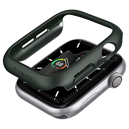 Image of Spigen Thin Fit Cover Case for Apple Watch SE2 / 6 / SE / 5 /4 (44mm) - Military Green
