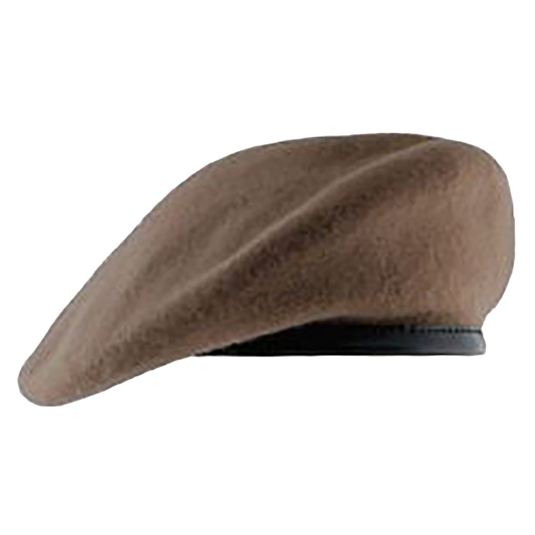 Uniform Accessories Unlimited Inc Ranger Tan Beret with Leather Pre Shaped (7 1/4