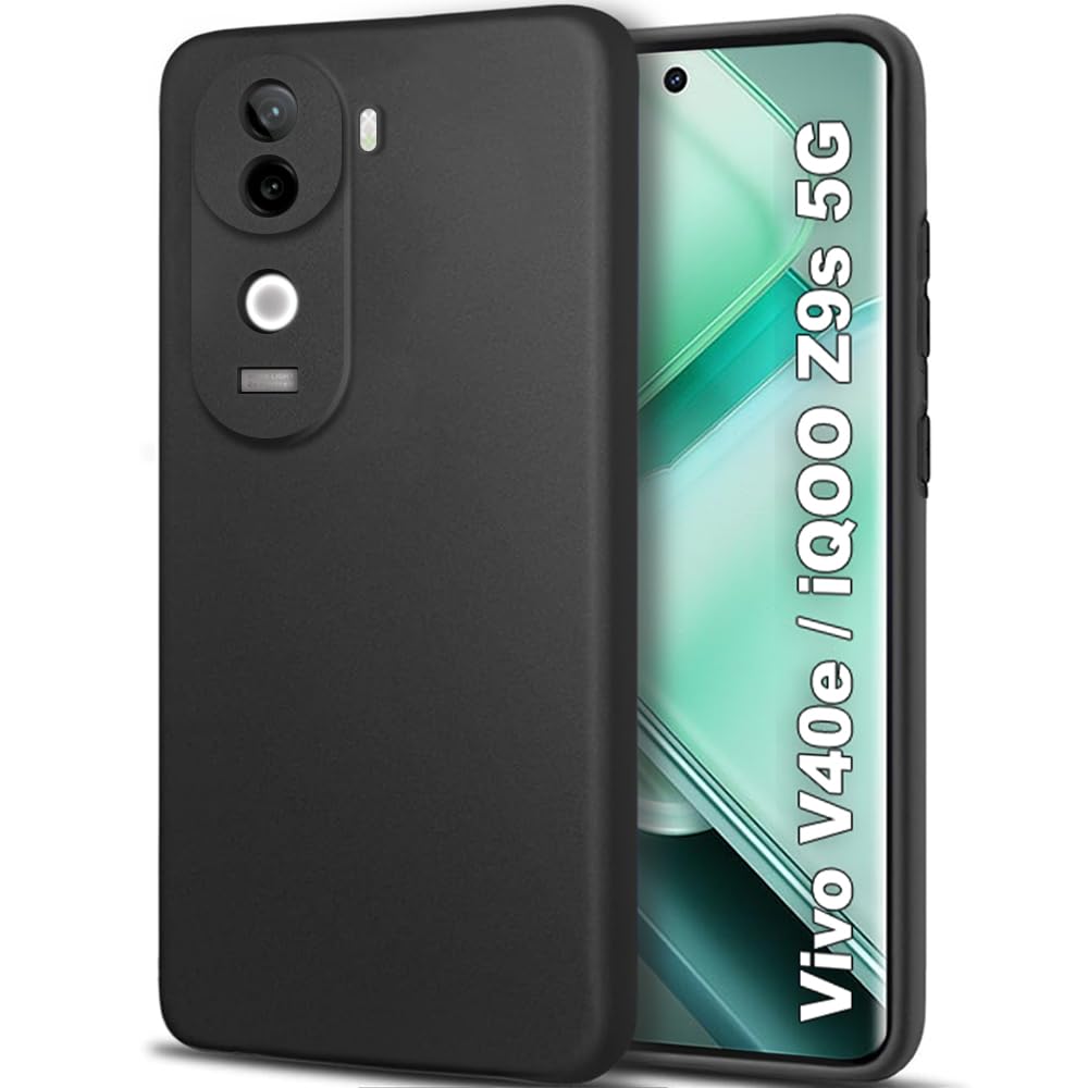 TheGiftKart Sleek Back Cover Case for Vivo V40e / iQOO Z9s 5G | Slim Fit Protective Design | Ultra Matte Finish | Camera Protection Bump | Soft Silicon Cover for Vivo V40e / iQOO Z9s (Silicone, Black) (B0DF331XXG) Amazon Price History, Amazon Price Tracker