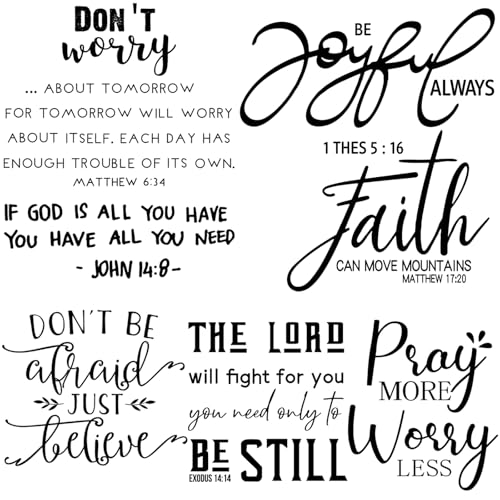 BBTO Bible Verse Wall Stickers Inspirational Quote Wall Decals Religious