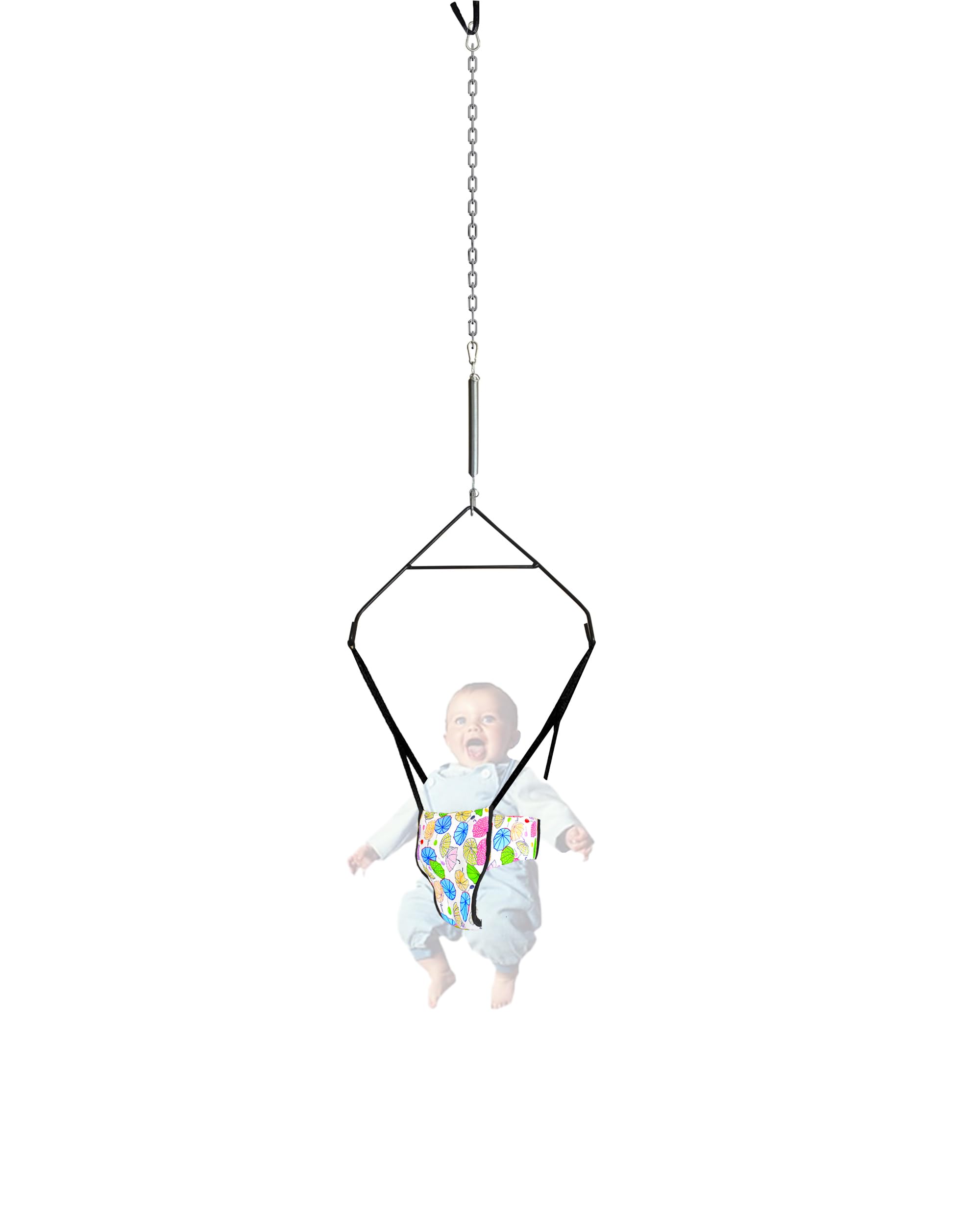 VParents2 in 1 Baby Toddler Jumper Baby Walking Harness Function, Fun Activity for 6-12 Months Baby Infant (Blue)