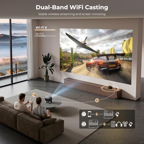 Portable Smart Projector 4K Support