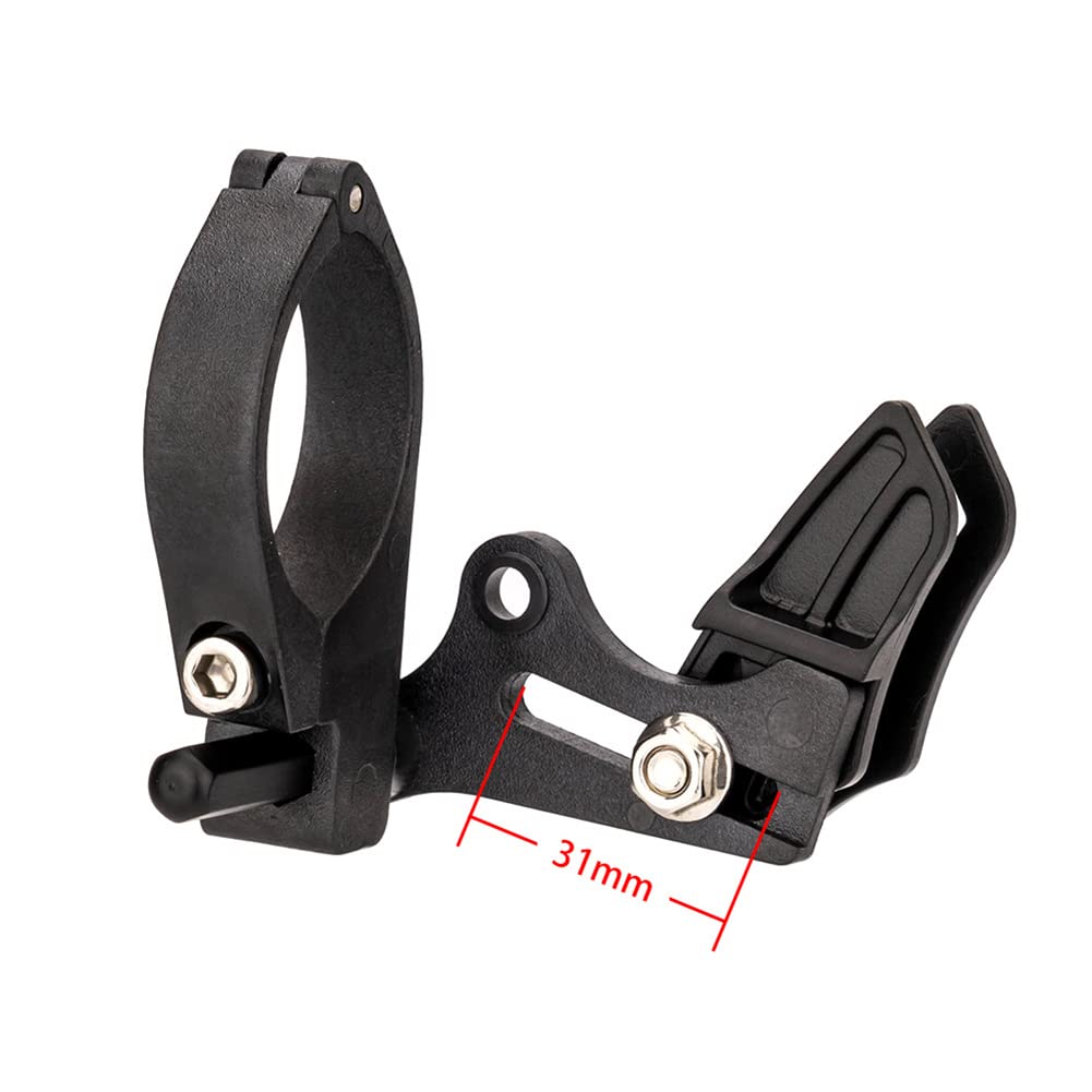 ZYWUOY Guida per Catena a velocità Singola per Telaio Mountain Bike, Protezione per Catena per Bicicletta, Protezione per Tubo Sella, tendicatena in Lega di Alluminio, Accessori per, con 4