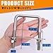 SRZTXU 2 Sets Heavy Duty Square u Bolts M12 Thread Size,304 Stainless Steel u-Bolts 3-1/16