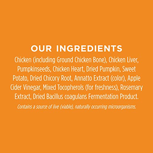 Instinct Raw Boost Mixers, gefriergetrocknetes Katzenfutter Toppers mit funktionellen Inhaltsstoffen, getreidefrei, echtes Huhn – Verdauungsgesundheit, 155 g Beutel