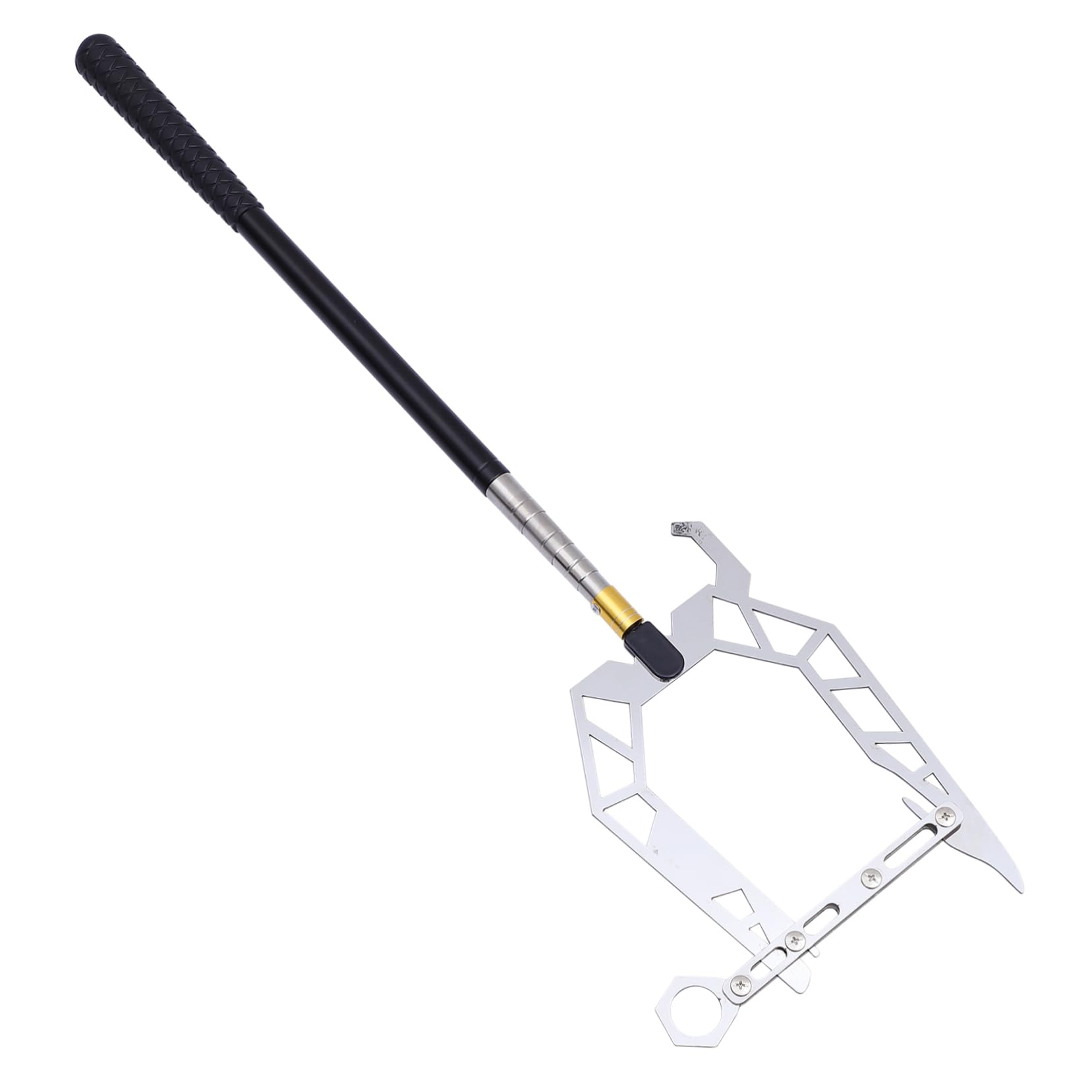 GOOHOCHY Multi-Purpose Hook Telescopic Boat Puller Tie Rope Hook Stainless Steel Comfortable Grip