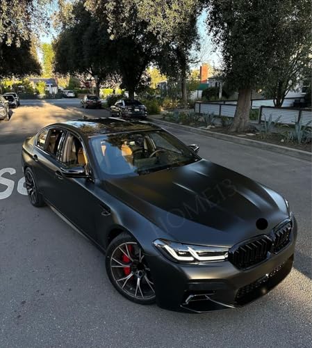 Image of HOME13 Premium Self-Adhesive Black Matte Vinyl Wrap for Car, Bike & Scooty Interior & Exterior Decorative Wrap Sticker & Decal Roll Air-Release Film (Black Matte, 20 Inch x 150 Inch)