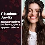 NEW NORDIC Hair Volume Tablets, 3000 mcg Biotin & Biopectin Apple Extract, Hair Vitamins to Support Natural Hair Growth, 90 Count (Pack of 1) - Image 4