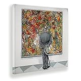 Giallobus - Gemälde - Norman Rockwell - Kunstkenner - Leinwand - 100x100 - Bereit zum Aufhängen - Moderne Gemälde für zu Hause