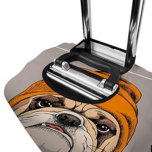 Housse pour bagages de voyage motif bouledogue originale et fun - 3