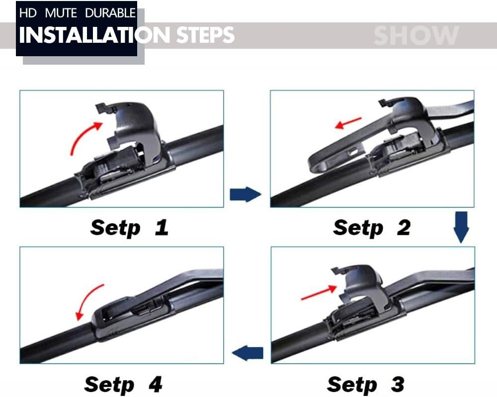Car Windshield Wiper blades U type Universal Silica gel Refill Frameless Bracketless car wiper 14"16"17"18"19"20"21"22"24"26"28"(1pcs 21 inch 525mm,RHD)