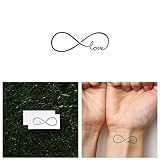 Tattify Love Temporary Tattoo - Attached (Set of 2) - Other Styles Available and Fashionable Temporary Tattoos