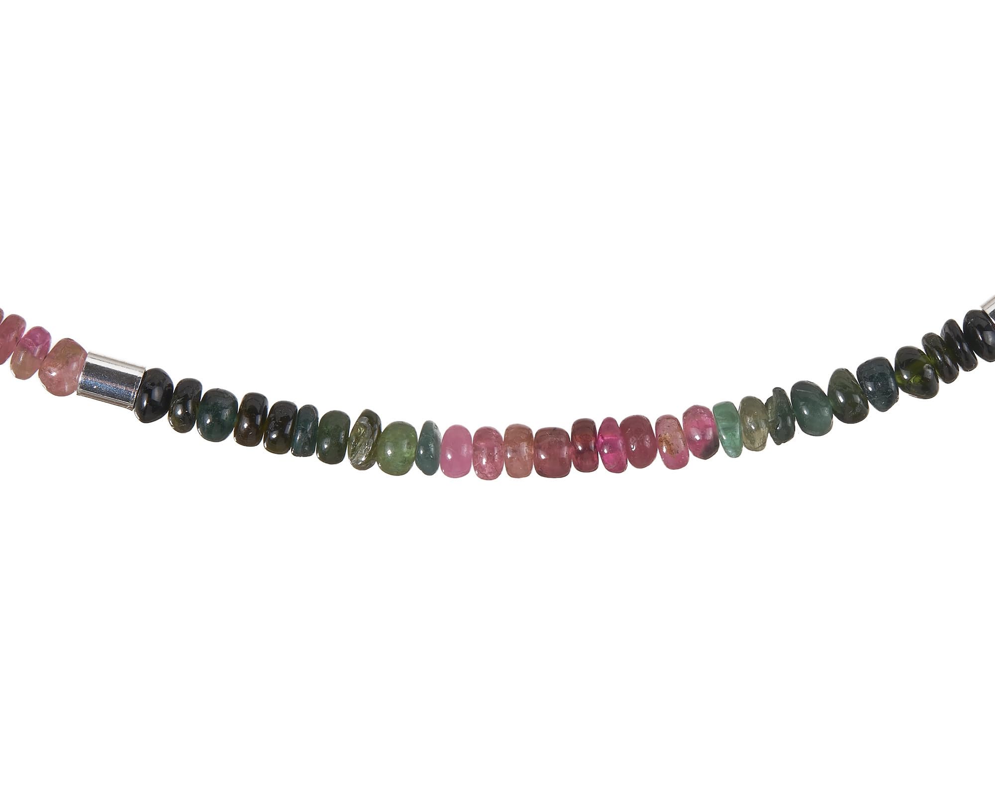 Turmalin Kette bunt 925 Silber Halskette
