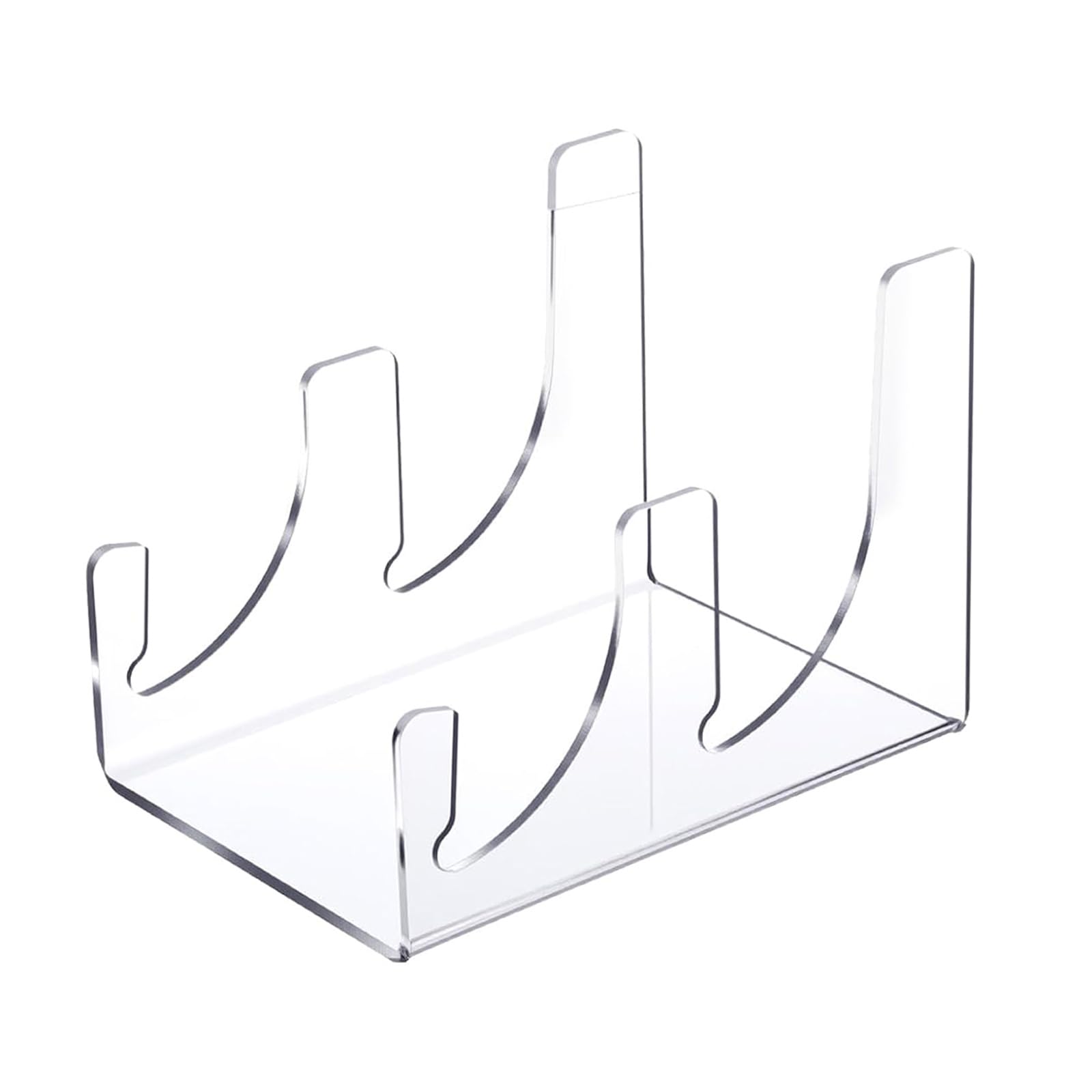 PANFHGFG Transparents Tableware Display Rack Acrylic Clear Display Stand for Gift Weddings Housewarming Durability Acrylic Plate Rack