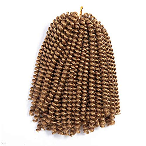 Aigemei Spring Twist Braiding Style, Fluffy Twist Hair, Nubian Twist Hair Black Color Hair Extension,one pack #27