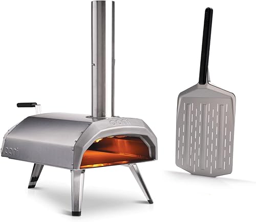 Ooni Karu 12 - Horno de pizza multicombustible – Paquete de horno de pizza esencial – Ahorra un 10 % en ooni de 12 pulgadas de cáscara de pizza