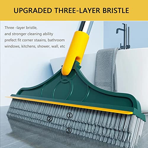 Image of 4 in 1 Toilet Cleaning Brush and Holder Set for Bathroom, Soft Silicone Bristle Toilet Brush, Removable Water Drawer, Ergonomic Long-Handled Toilet Brush (Yellow Brush)