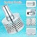 Round Hole Suction Strainer Filter for Pumps with Hose Connector, Carbon Plated Steel Basket Water Suction Filter, with NPT Female Thread, Reduces Solids Entering Pump