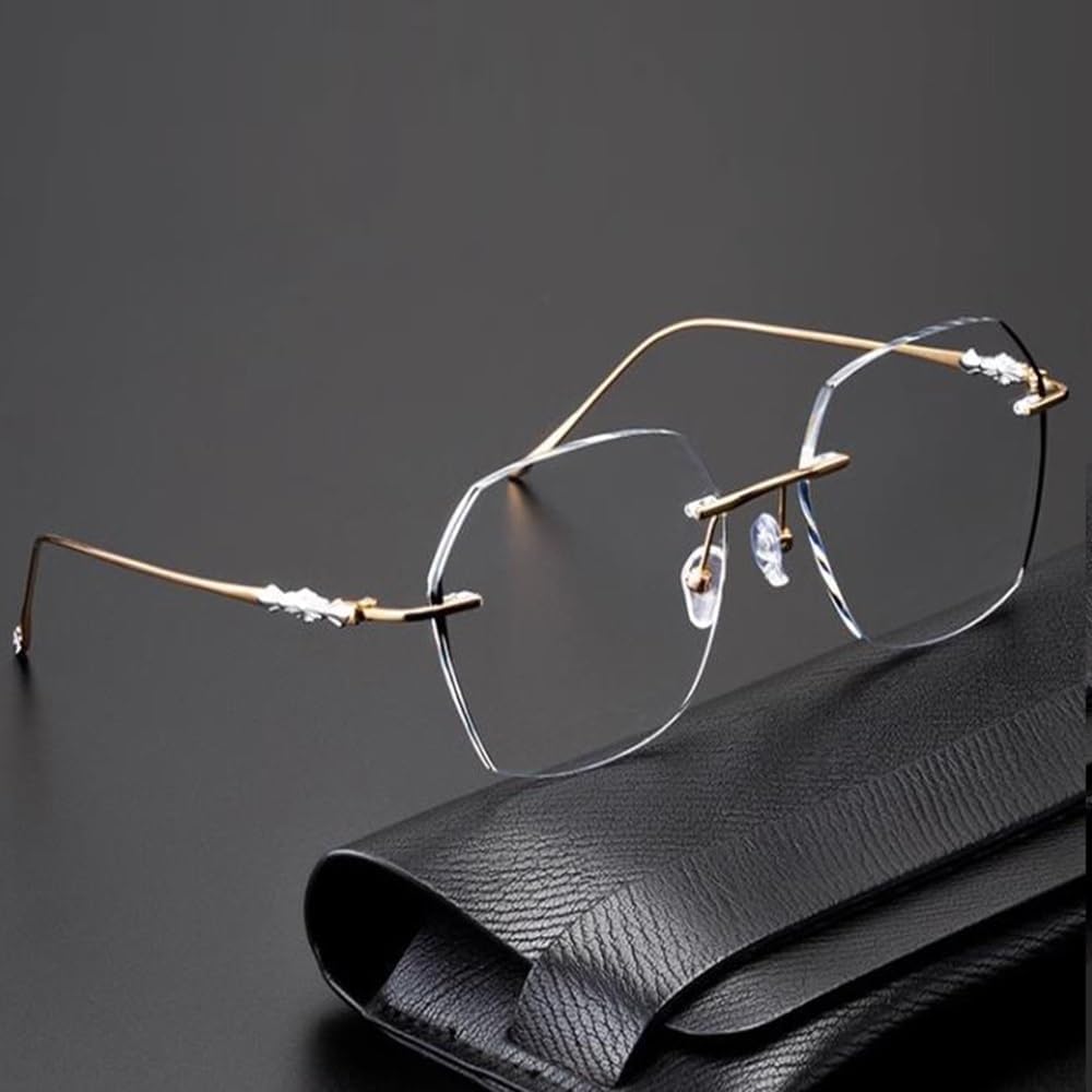 Okulary Do Czytania Bez Oprawki Dla Mężczyzn I Kobiet +2.0 Multifocus Readers Business Uv400, Clear, 3