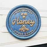 Stempel-Kupferkopf, Krone, Bienen, Honig, Bienenwachs, Stempelfarbe, DIY, antikes Siegel, Retro-Stempel F