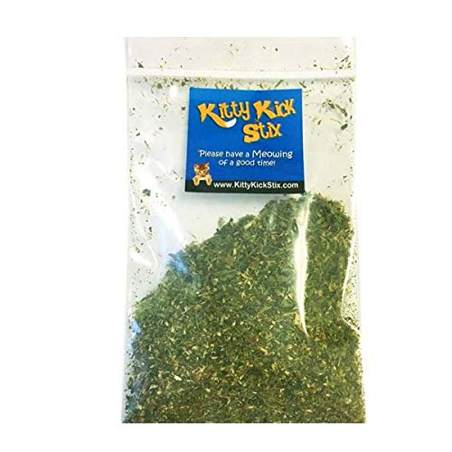 Kitty Kick Stix Premium Catnip Bulk Leaf & Flower (8OZ) - 100% Natural