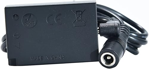 Miniatura 3 de DSTE ACK-E17 Adaptador de corriente de CA LP-E17 Kit de batería ficticia compatible con cámaras Canon EOS M6 Mark II, EOS M3, EOS M5, EOS M6