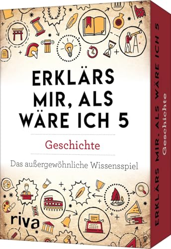 Erklärs mir, als wäre ich 5 – Geschichte: Das außergewöhnliche Wissensspiel. Das Kartenspiel für Quiz-Fans. Allgemeinwissen spielerisch trainieren. History verständlich erklärt