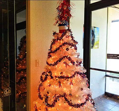 Borang 48 Bulk Patriotic Ribbon With Gold Star (Red, White, And Blue),For Holiday Seasons And Christmas #TOP6