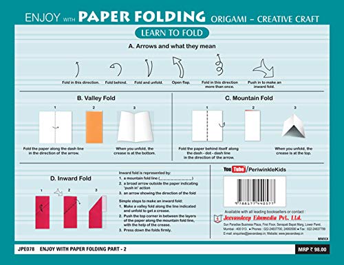 Jeevandeep Enjoy with Paper Folding. Origami - Creative Craft - II with FREE 21 sheets of Craft Paper. 6-8 years      Paperback