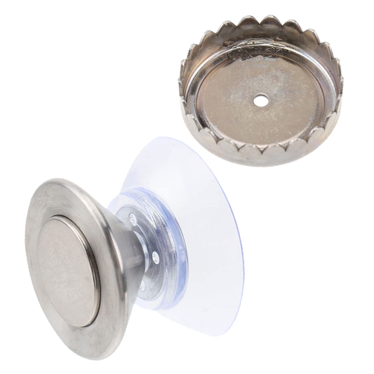 Ciieeo 3 Juegos de Jaboneras Magnéticas de Acero Inoxidable para Montaje en Pared con Drenaje para de Baño.