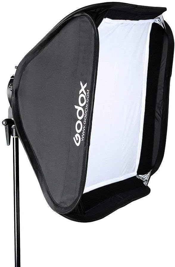 Softbox 32''x32'' 80CMx80CM Fast-Setup Foldable Bowens Mount Softbox, Photography Lighting Softbox for Camera Flash Photography Studio Flash