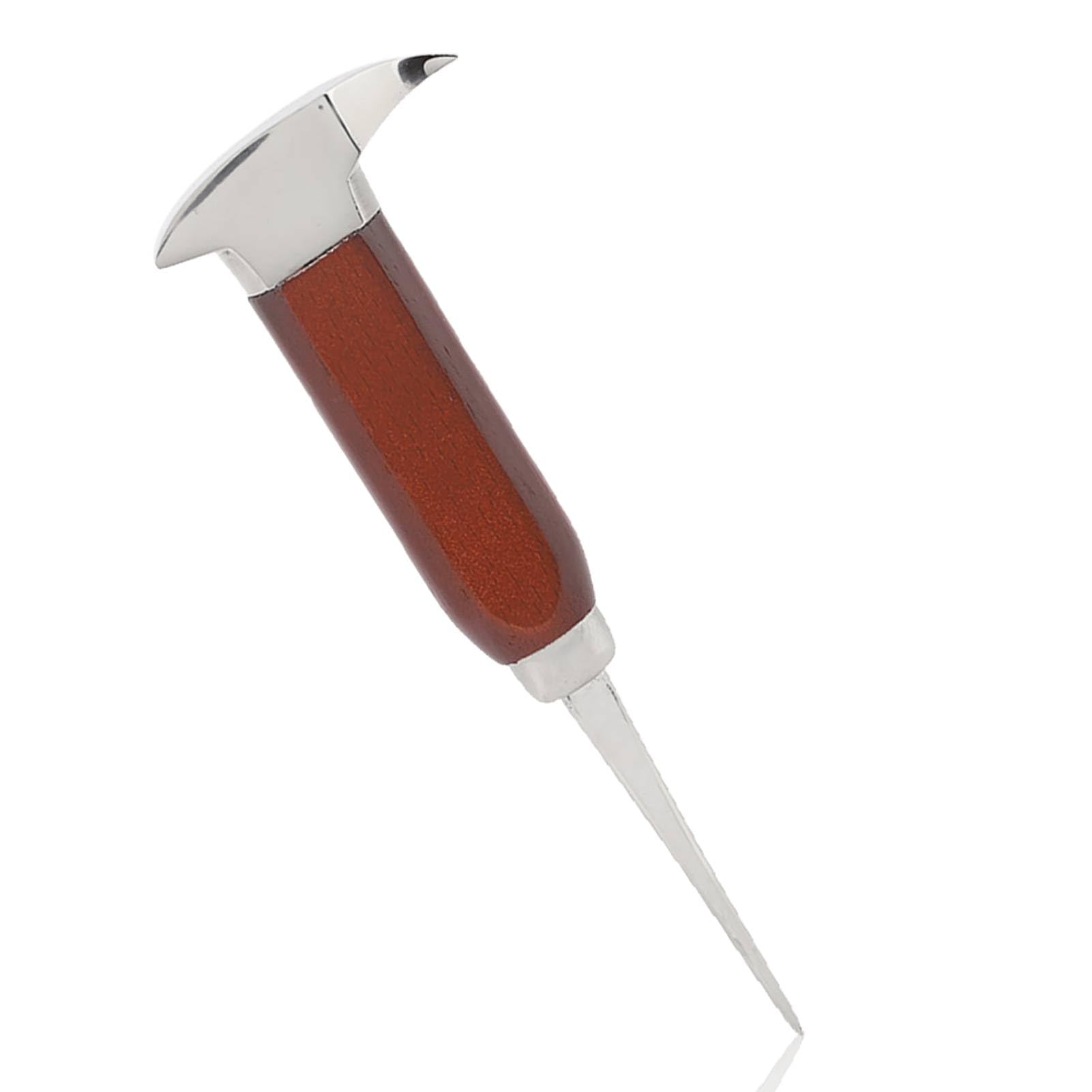 Cippatrice per Il Ghiaccio in Acciaio Inox, Piccone da Ghiaccio Lungo 6,7 Pollici con Manico in Legno per Cucina, Bar, baristi