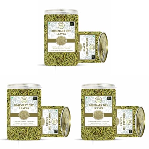 Image of Online Quality Store Rosemary Dry Leaves - 100g for Hair Growth & Rosemary Herbal Tea (Pack of 3)
