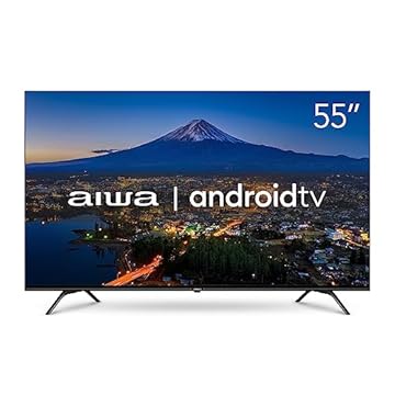 SmartTV Aiwa 55” Android, 4K, Borda Ultrafina, Dolby Vision & Atmos - AWS-TV-55-BL-01 TV 55" ANDROID - BORDA INFINITA AWS-TV-55-BL-01 BIVOLT
