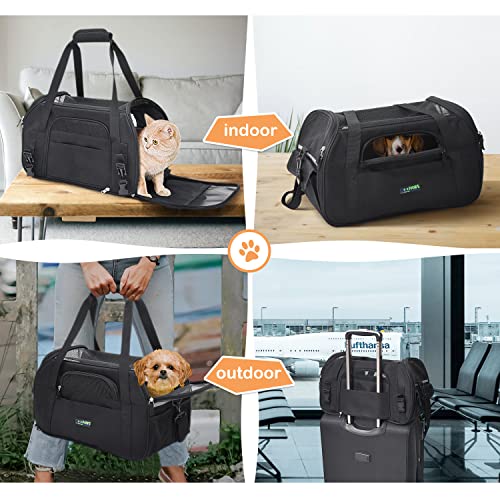 Image of Jespet Airline Approved Soft-Sided Kennel Pet Carrier Travel Handbag