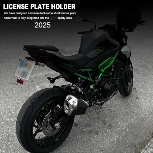 Support plaque d'immatriculation Z900 rigide en aluminium anti-vibration