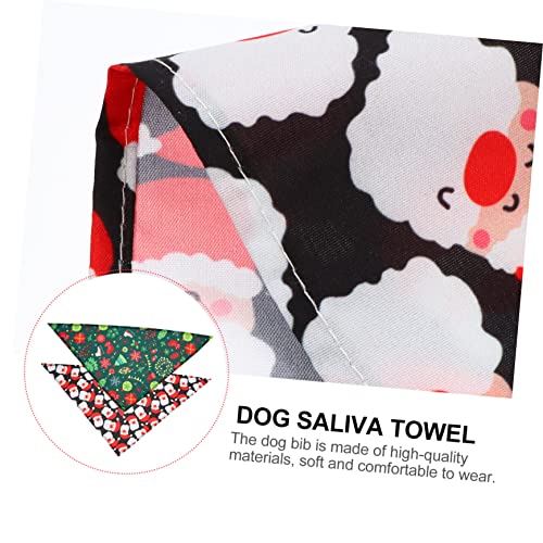 generic 2 Pçs Babador Elegante Babador De Pescoço Toalha De Baba De Natal Confortável Cachecol Triân