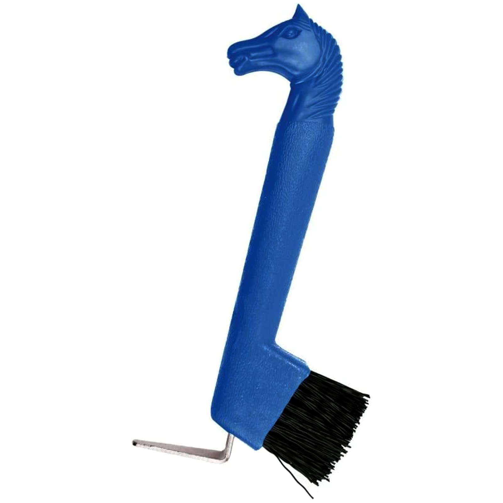 Horse Pick Brush Portable Reusable Wear Resistant 2 in 1 Horse Grooming Tools for Hoof Care and Claw Care for Horse Sheep Cattle Used on Farm and Pasture (Blue)