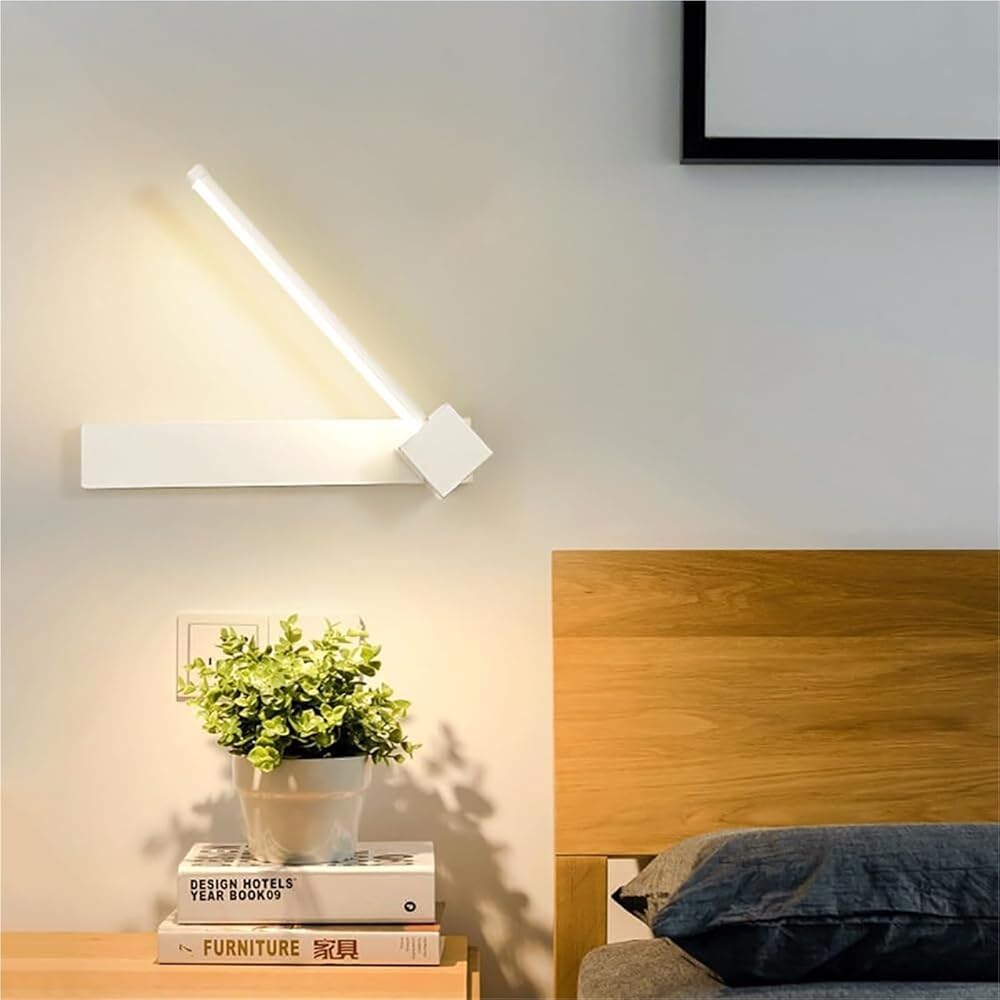 Nowoczesna lampa ścienna do wnętrz, liniowy metalowy pasek świetlny LED z 3 regulowanymi opcjami temperatury barwowej do łazienki, toaletki, salonu, sypialni, przedpokoju