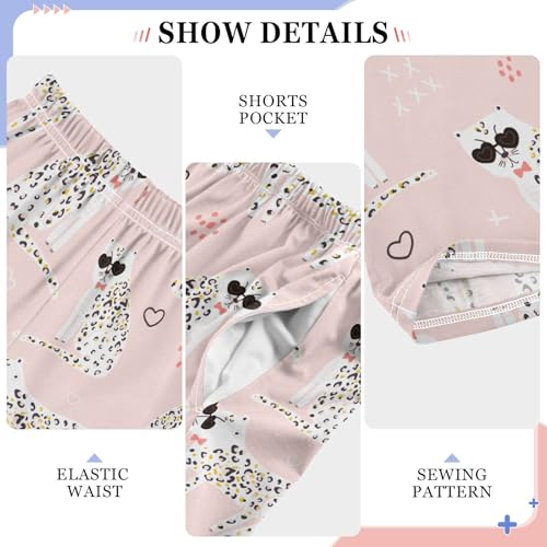 Cool Cheetah Boys Long Pants Soft Trousers Elastic Waist Kids Lounge Bottoms with Pockets S-XL4