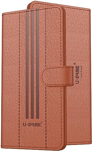 Image of U-Case Compatible with Realme 10 4G Flip Cover | Leather Finish | Inside Pockets & Inbuilt Stand | Shockproof Wallet Style Magnetic Closure Back Cover Case