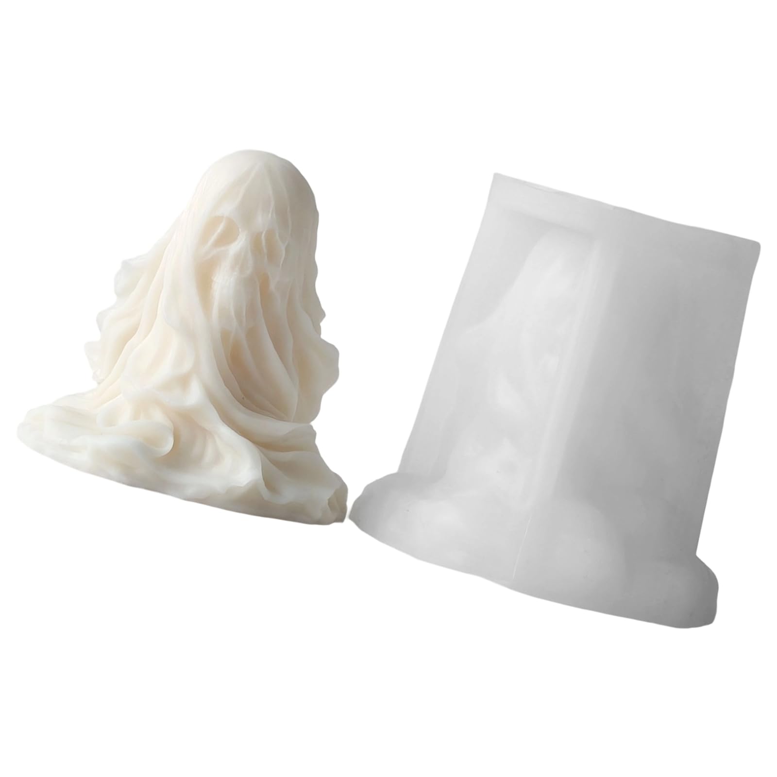 Mekalero B Artistic Skull Head Making Mold Temp Resistant Silicone For Soaps Creative Present Multipurpose Use Halloween Soap Mold