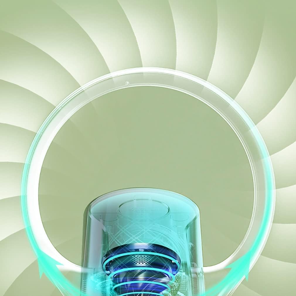 Silenzioso Ventilatore a torre pieghevole portatile, ventilatore a piedistallo silenzioso con telecomando a 7 + 2 velocità, ventilatore da terra senza lama per casa/ufficio Ventilatori a piantana