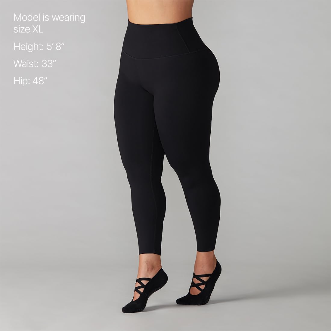 Tavi damskie legginsy z wysokim stanem 7/8 | 61 cm wewnętrzna nogawka, wygodne legginsy z kieszeniami, treningi, studio i ulica