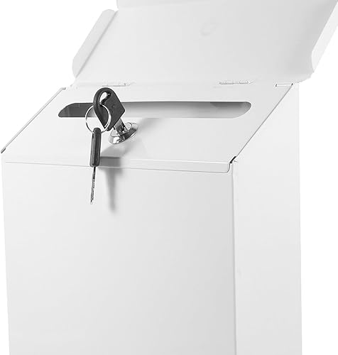 Miniatura 4 de Uonlytech Buzón de pared para colgar en la pared, buzón de poste, buzón de postal seguro, buzón con candado, de metal retro, casa de campo, buzón