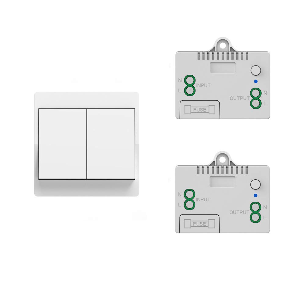 Buy 2 Gang self generating light switch kit, complete with two