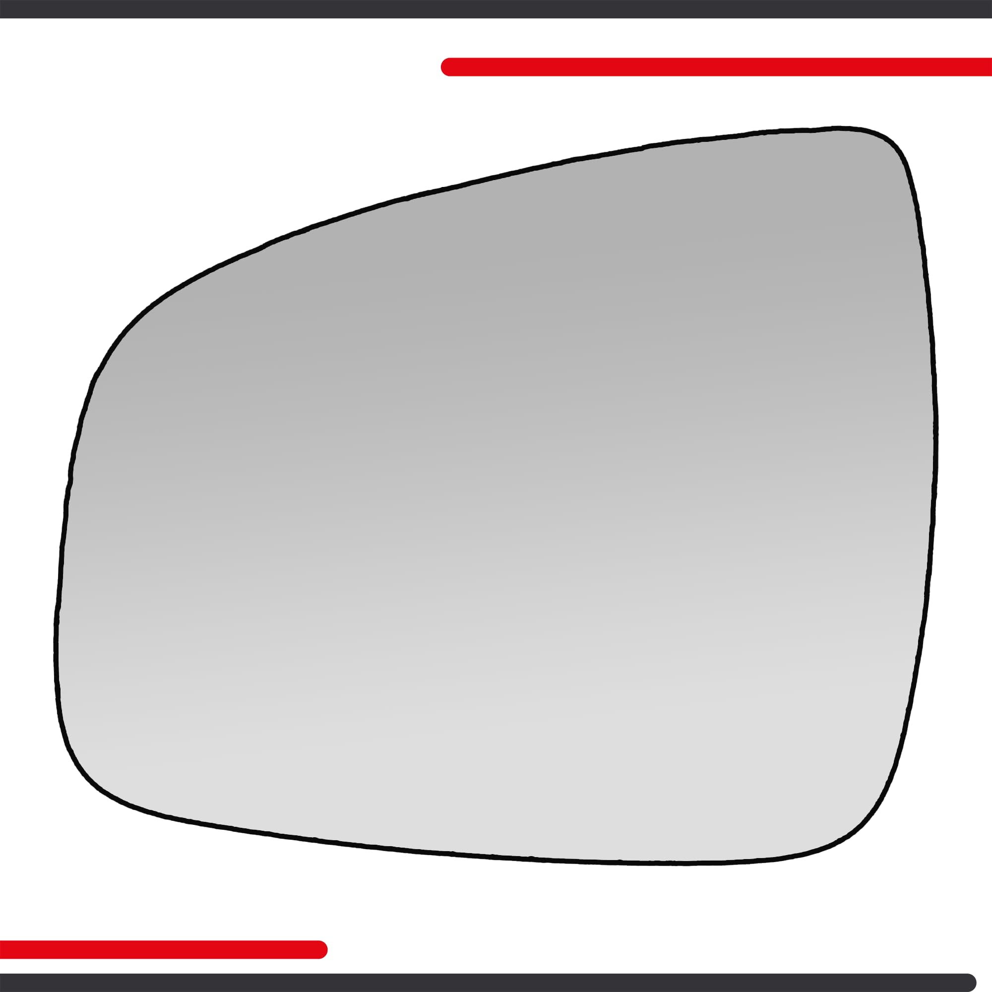Vetro Specchietto Retrovisore Per Dacia Sandero,Logan,Sinistro,Riscaldabile,963661279R