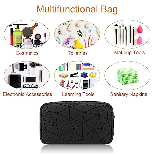 Image of Likesing Period Bag Pouch, Leather Tampon Holder for Purse-Black | PU Period Pouches for Teen Girls, Women Portable Sanitary Napkin Storage Bag, Feminine Sanitary Bags Emergency Pad Pouch